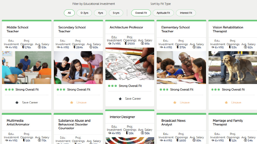 screenshot of YouScience Brightpath